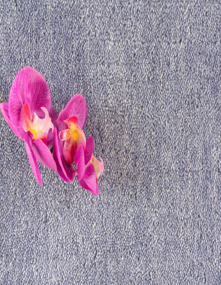 Detail image of  2' 7 x 16' 5  Hand Knotted Solid Gabbeh Wool Runner Rug