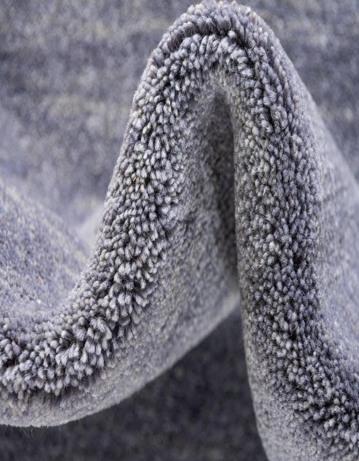 Detail image of  2' 7 x 16' 5  Hand Knotted Solid Gabbeh Wool Runner Rug