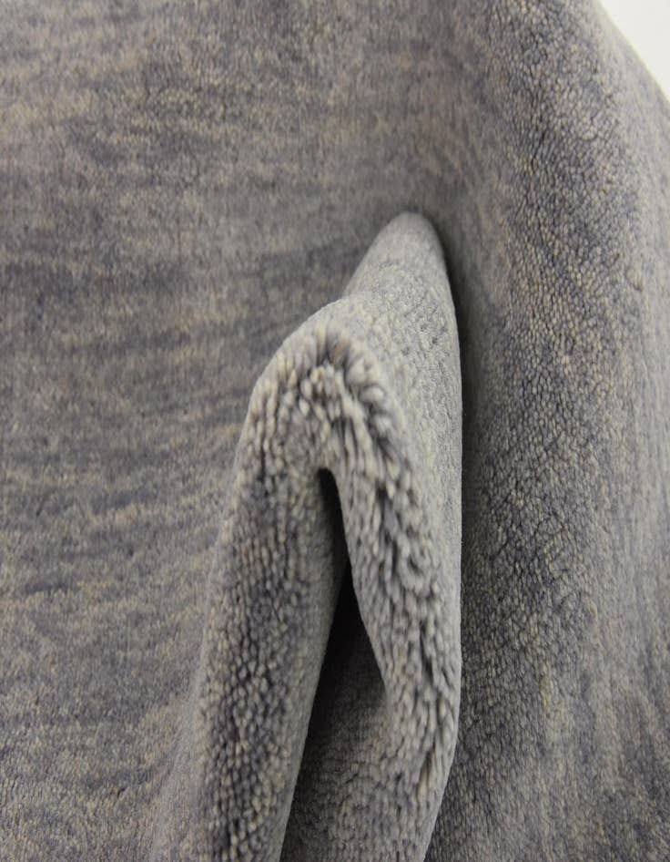 Detail image of  2' 7 x 9' 10  Hand Knotted Solid Gabbeh Wool Runner Rug