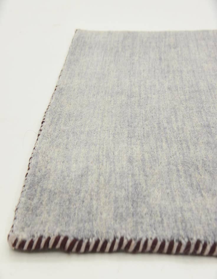 Detail image of  2' 7 x 9' 10  Hand Knotted Solid Gabbeh Wool Runner Rug