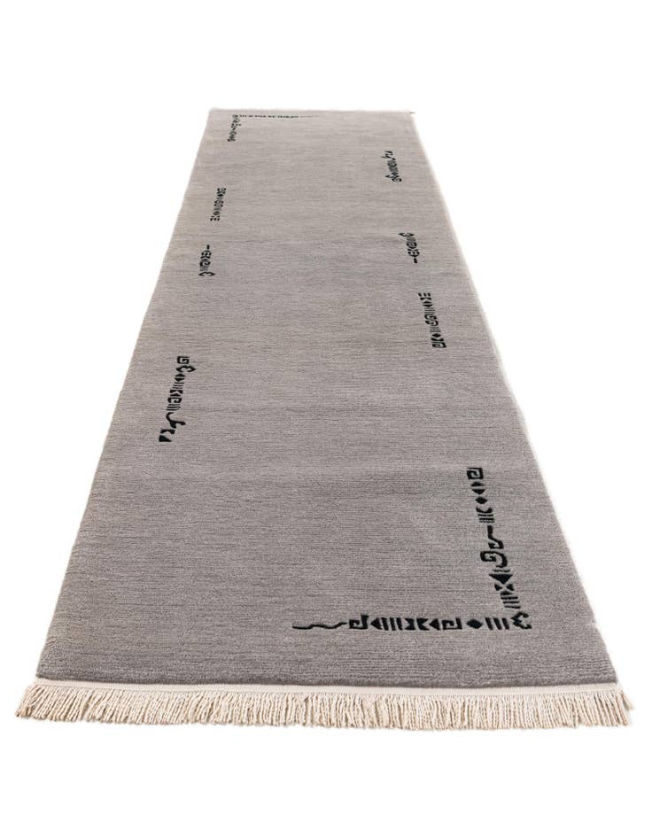 Detail image of  3' x 11' 3  Hand Knotted Tibet Wool Runner Rug