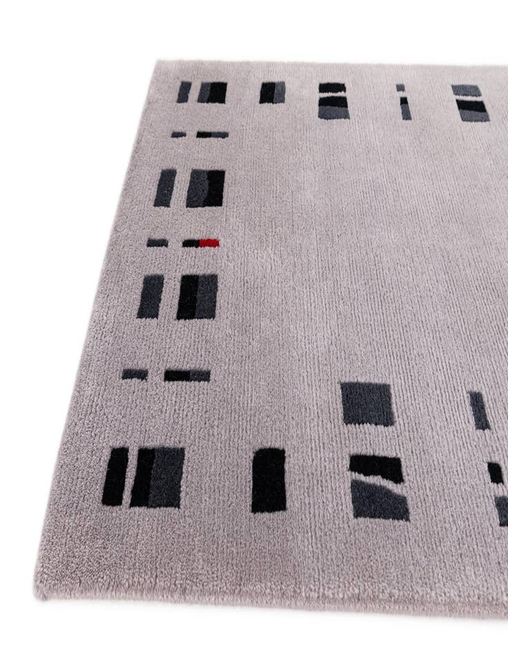 Detail image of  2' 8 x 9' 8  Hand Knotted Tibet Wool Runner Rug