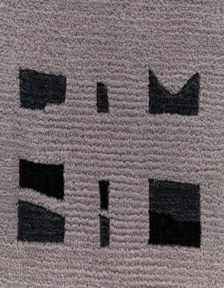 Detail image of  2' 8 x 9' 8  Hand Knotted Tibet Wool Runner Rug