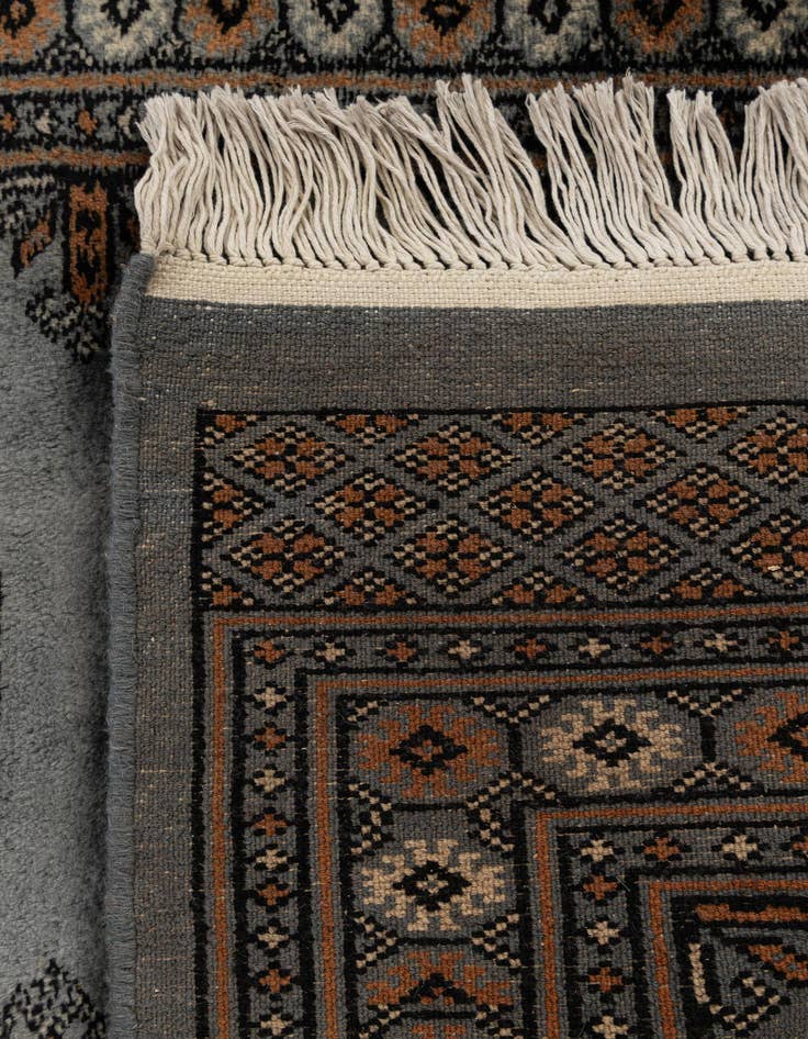 Detail image of  2' 7 x 10' 1  Hand Knotted Torkaman Oriental Wool Runner Rug