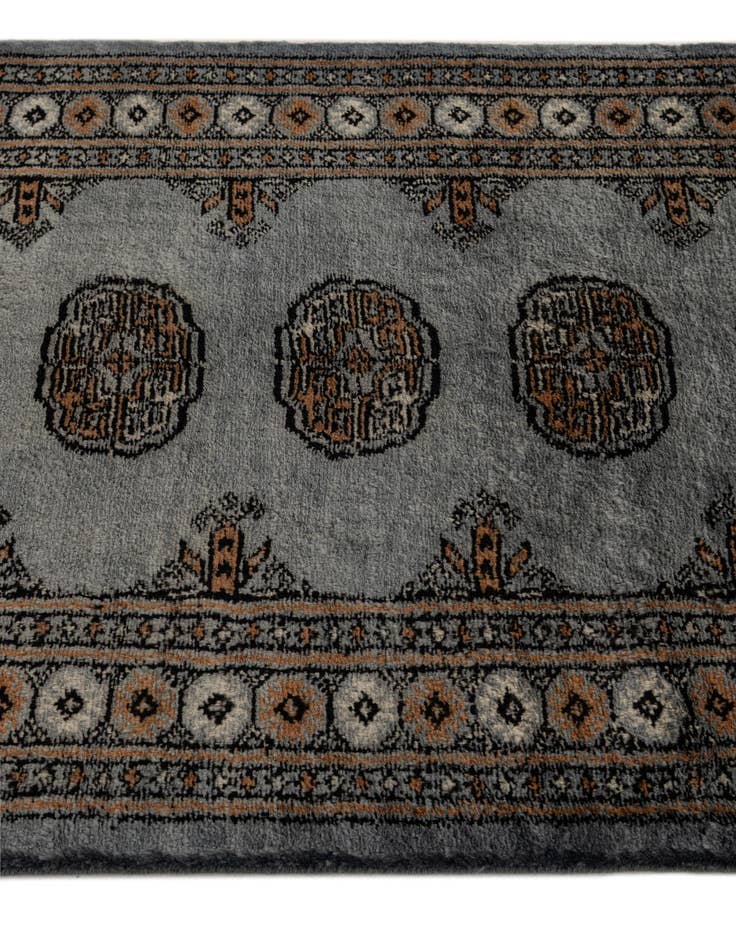 Detail image of  2' 7 x 10' 1  Hand Knotted Torkaman Oriental Wool Runner Rug