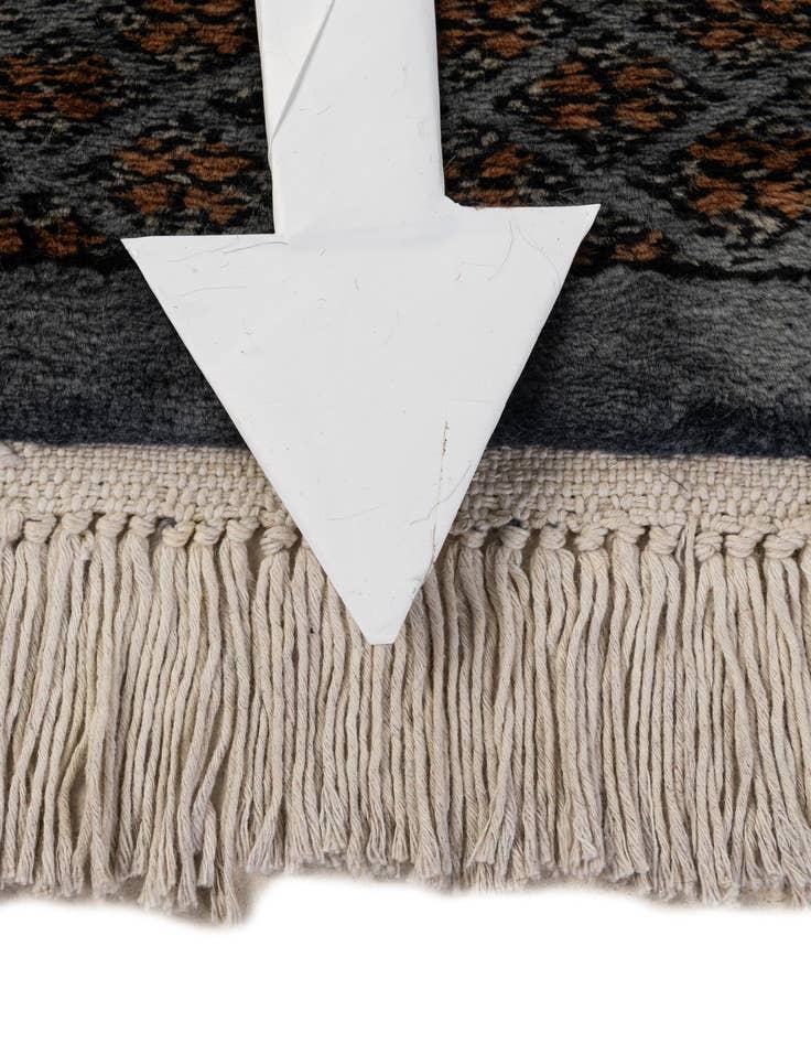 Detail image of  2' 7 x 10' 1  Hand Knotted Torkaman Oriental Wool Runner Rug