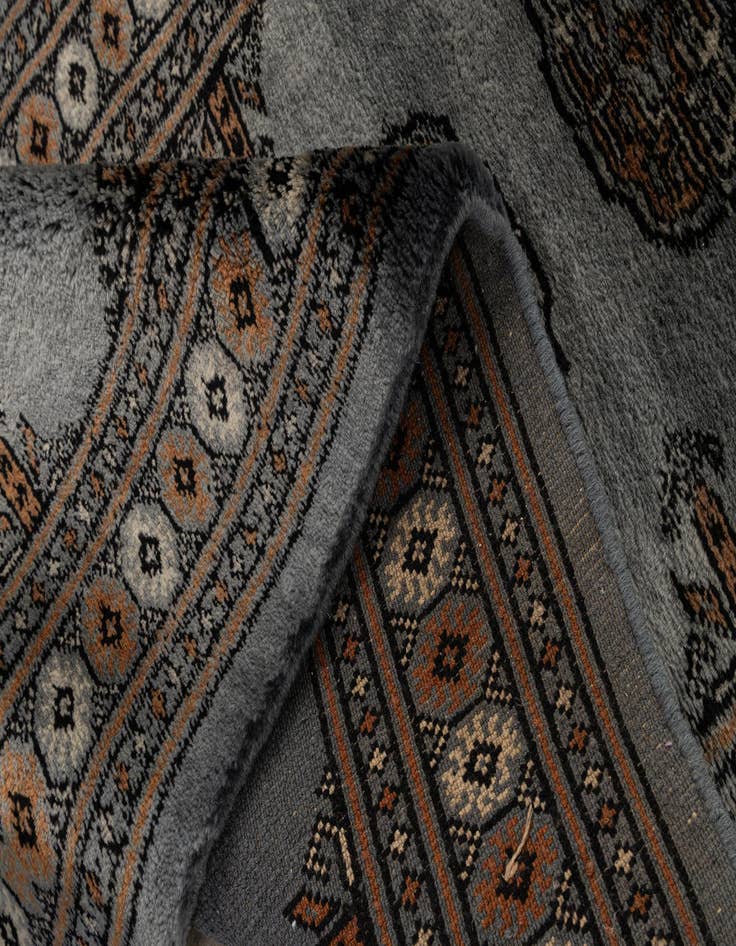 Detail image of  2' 7 x 10' 1  Hand Knotted Torkaman Oriental Wool Runner Rug