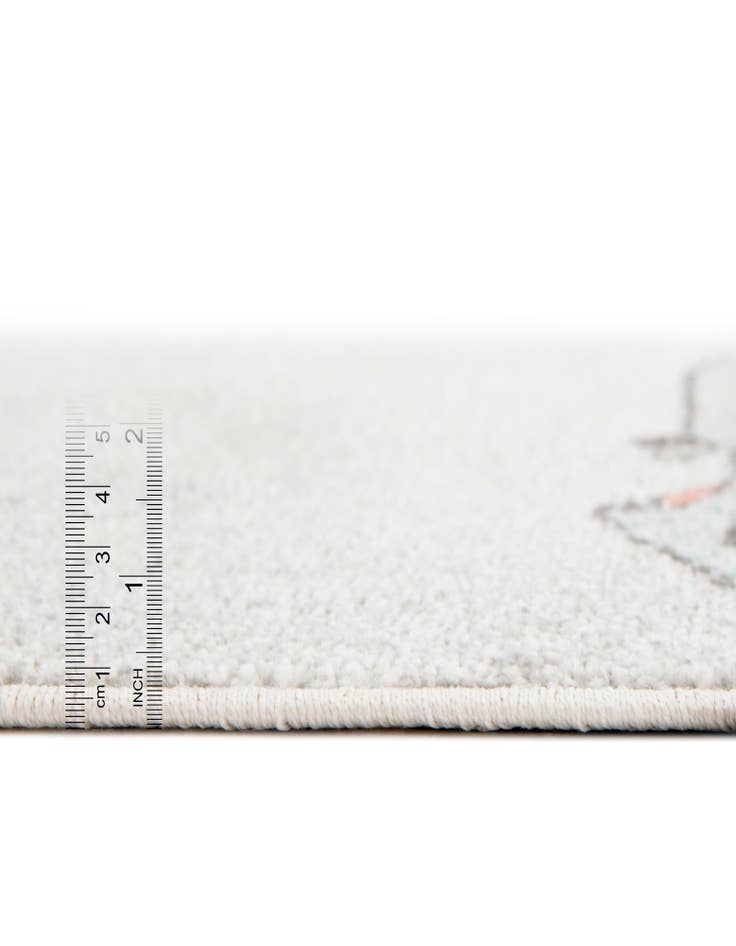 Detail image of  2' 2 x 4' Racecar Whimsy Kids Runner Rug