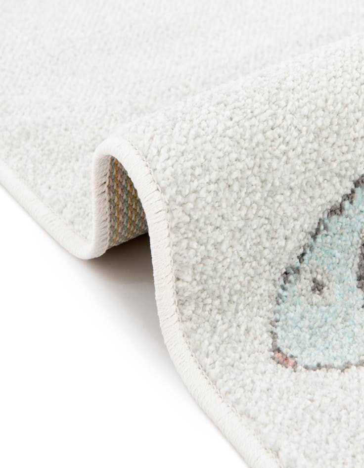 Detail image of  2' 2 x 4' Racecar Whimsy Kids Runner Rug