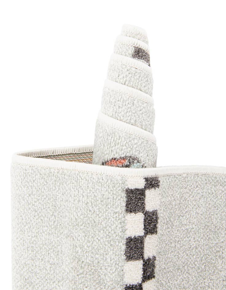 Detail image of  2' 2 x 4' Racecar Whimsy Kids Runner Rug