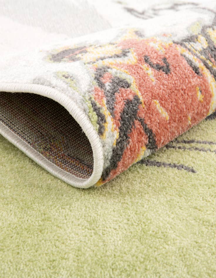 Detail image of  2' 2 x 4' Soccer Player Whimsy Kids Runner Rug