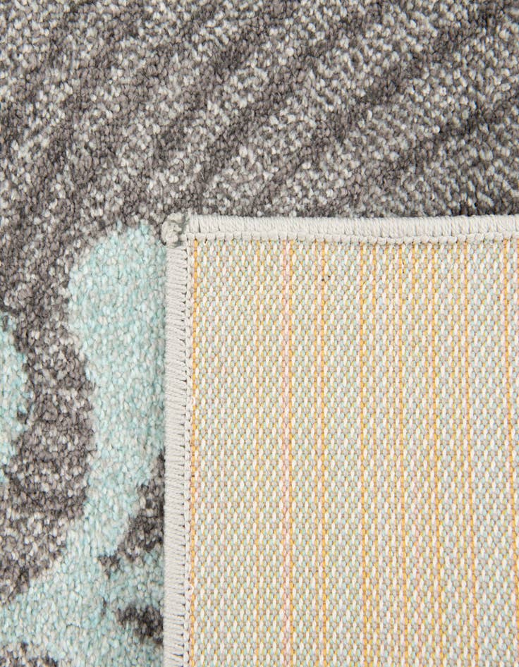 Detail image of  2' 2 x 4' Leopard Whimsy Kids Runner Rug