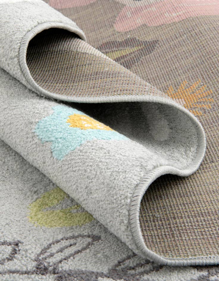 Detail image of  2' 2 x 4' Unicorns Whimsy Kids Runner Rug