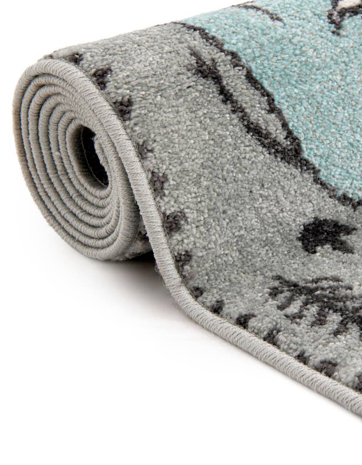 Detail image of  2' 2 x 6' Animals Whimsy Kids Runner Rug