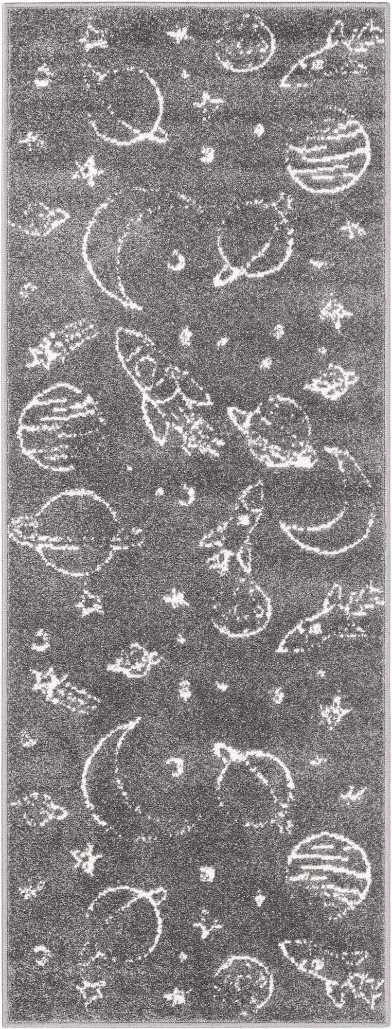  2' 2 x 6' 1 Planets Whimsy Kids Runner Rug