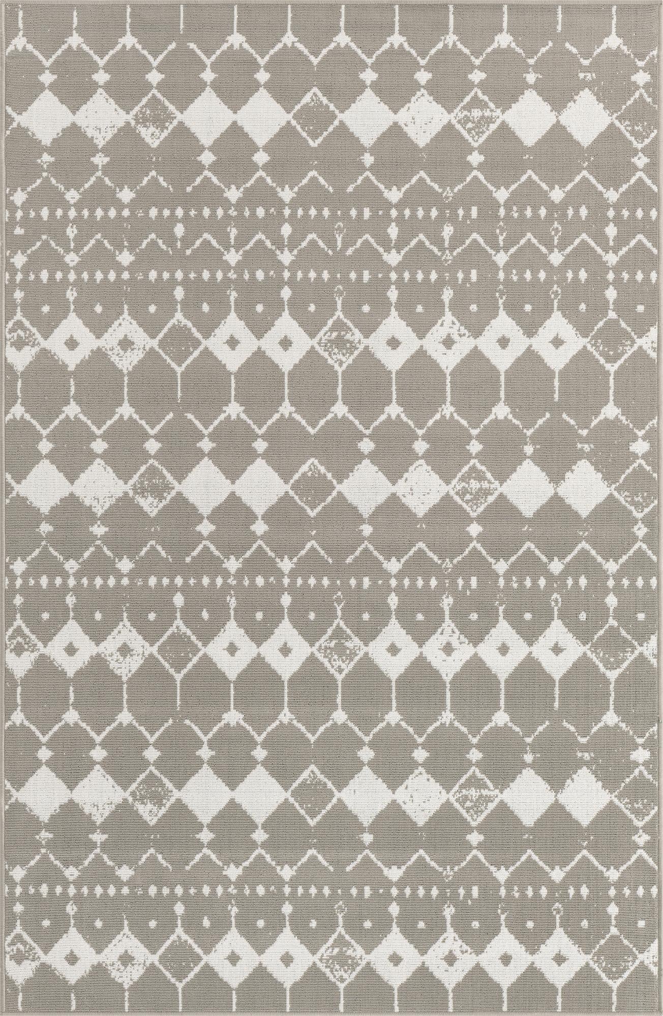  1' 3 x 1' 3  Washable Lattice Indoor / Outdoor Sample Rug