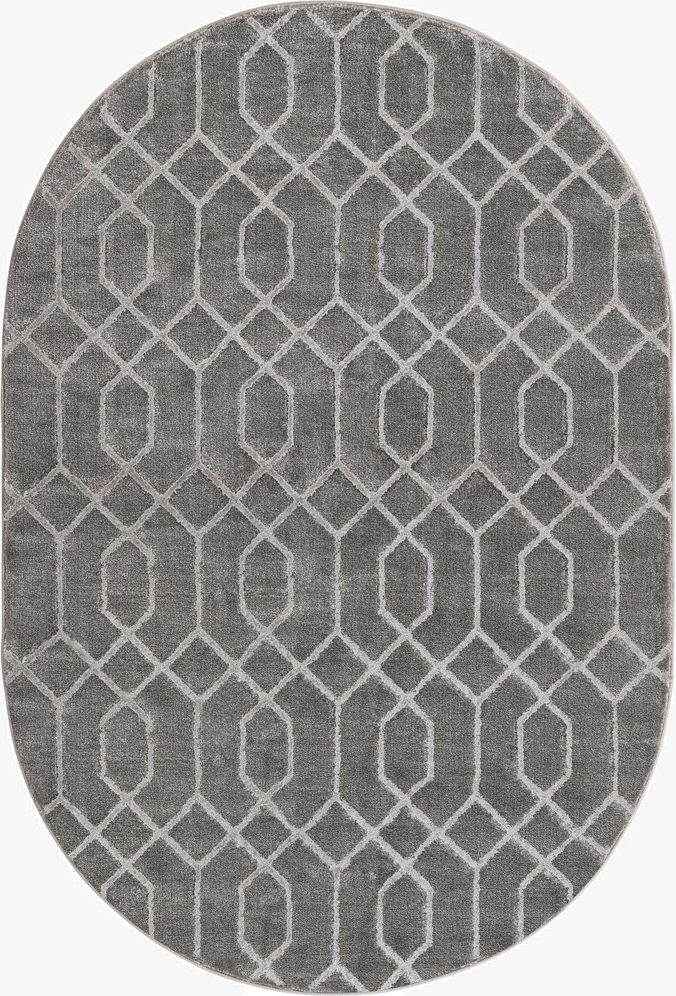  4' x 6'  Marilyn Monroe&trade; Glam Trellis Oval Rug
