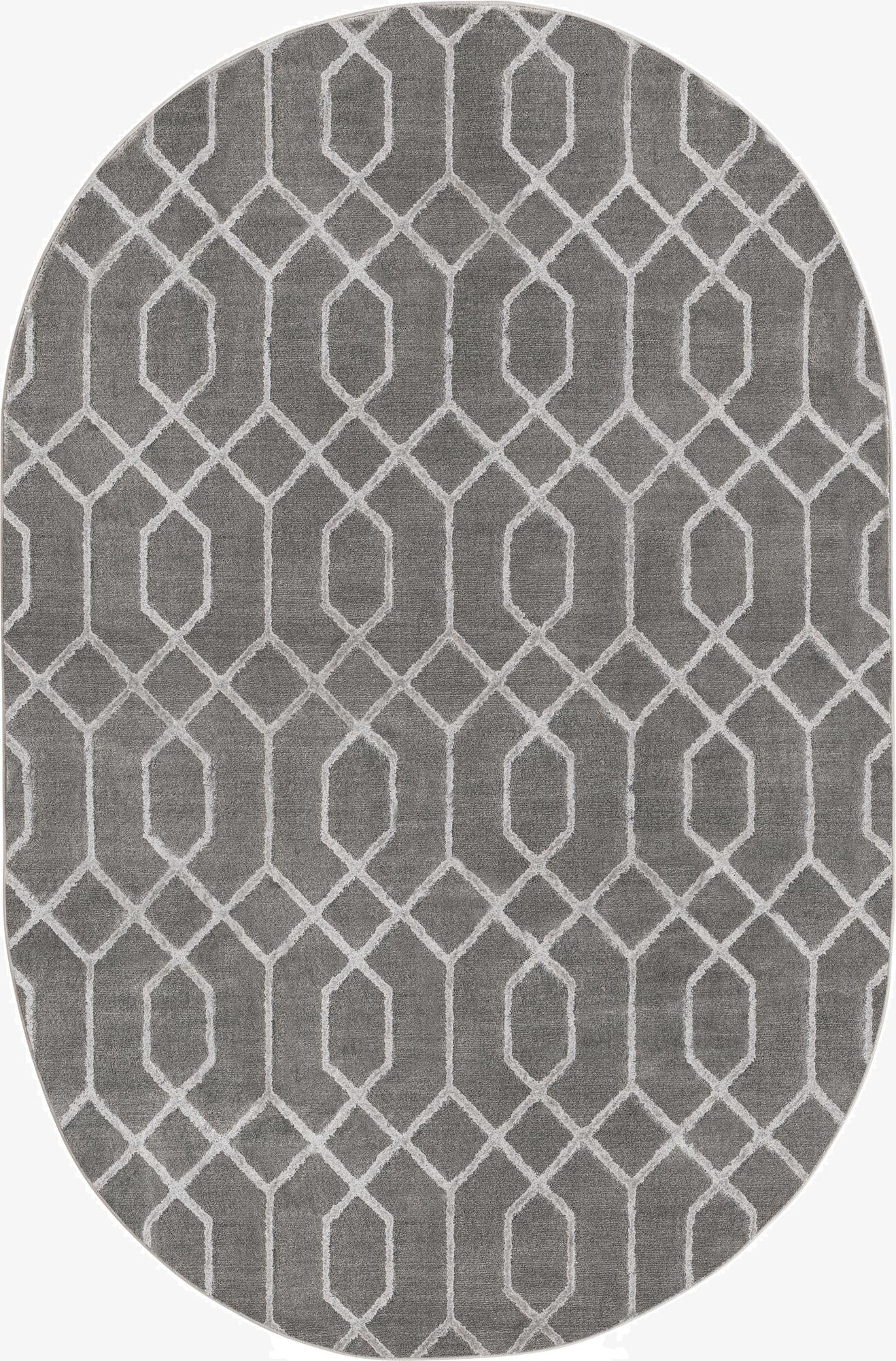  5' 3 x 8'  Marilyn Monroe&trade; Glam Trellis Oval Rug