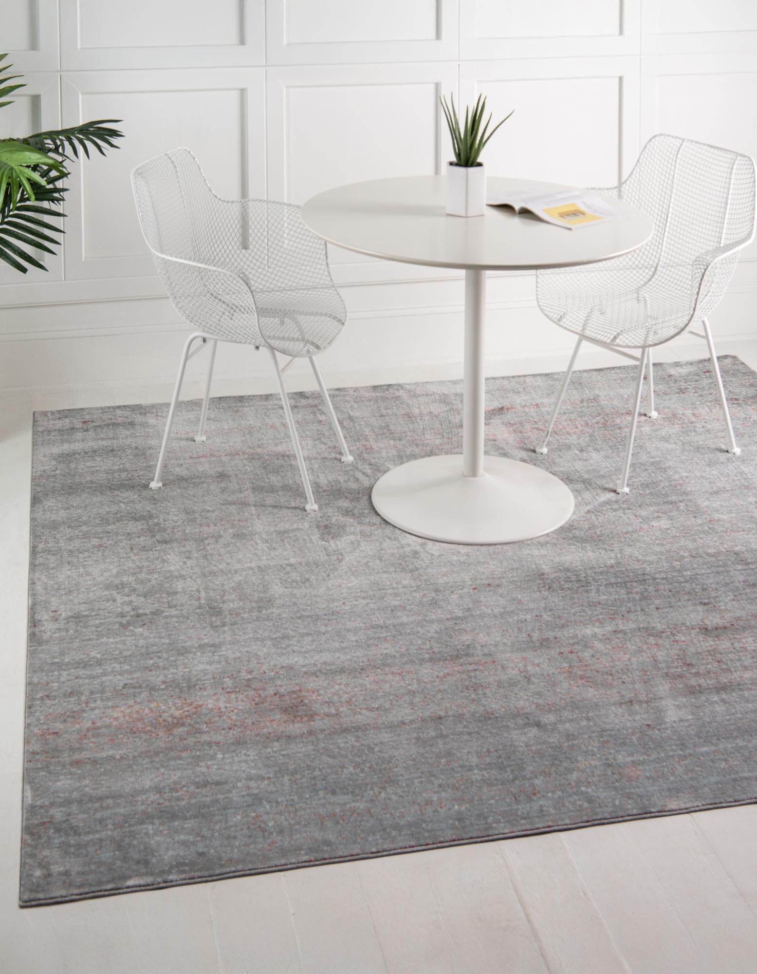 Gray 8' x 8' Alexis Square Rug | Rugs.com