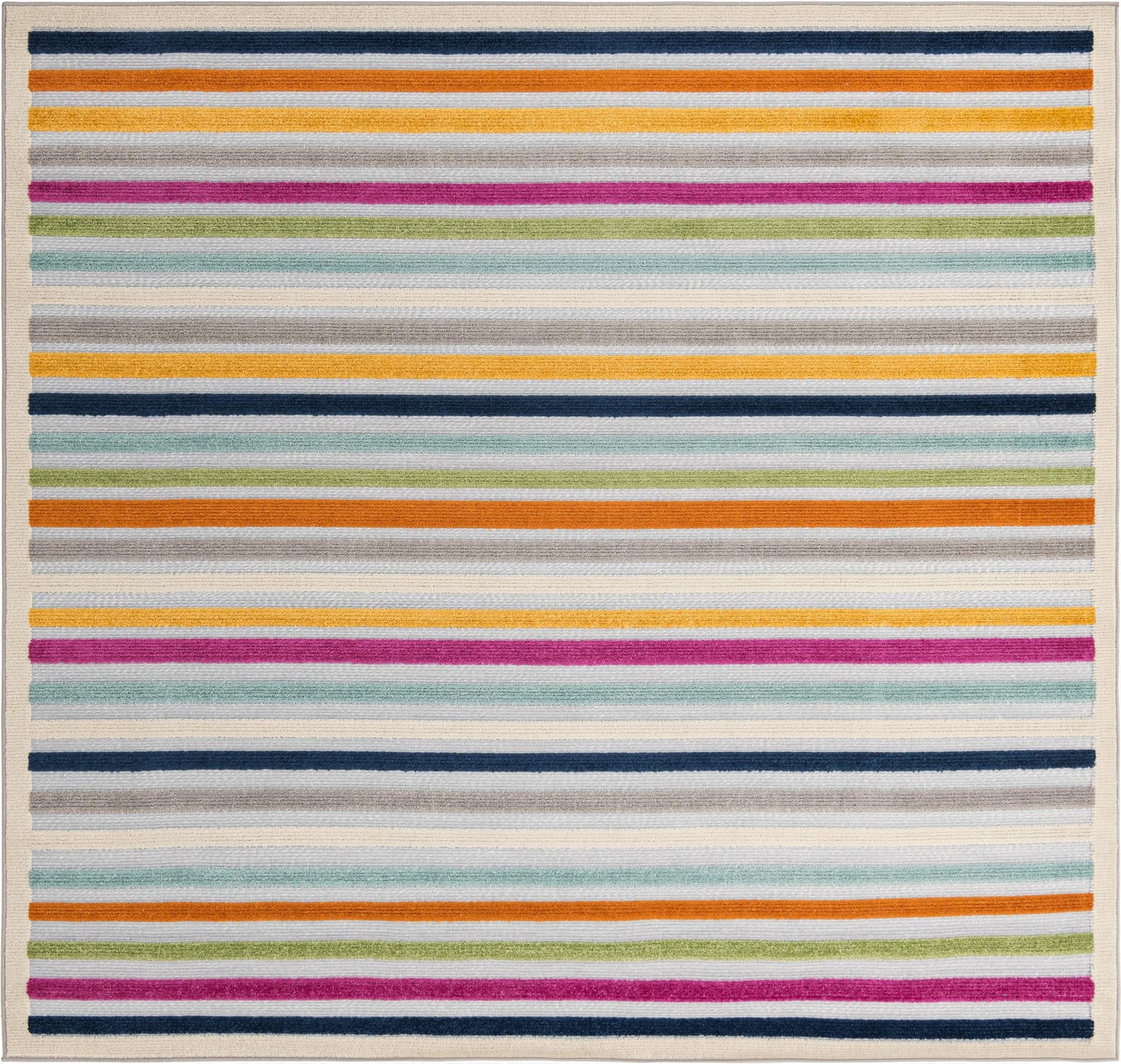  7' 10 x 7' 10  Washable Aruba Indoor / Outdoor Square Rug