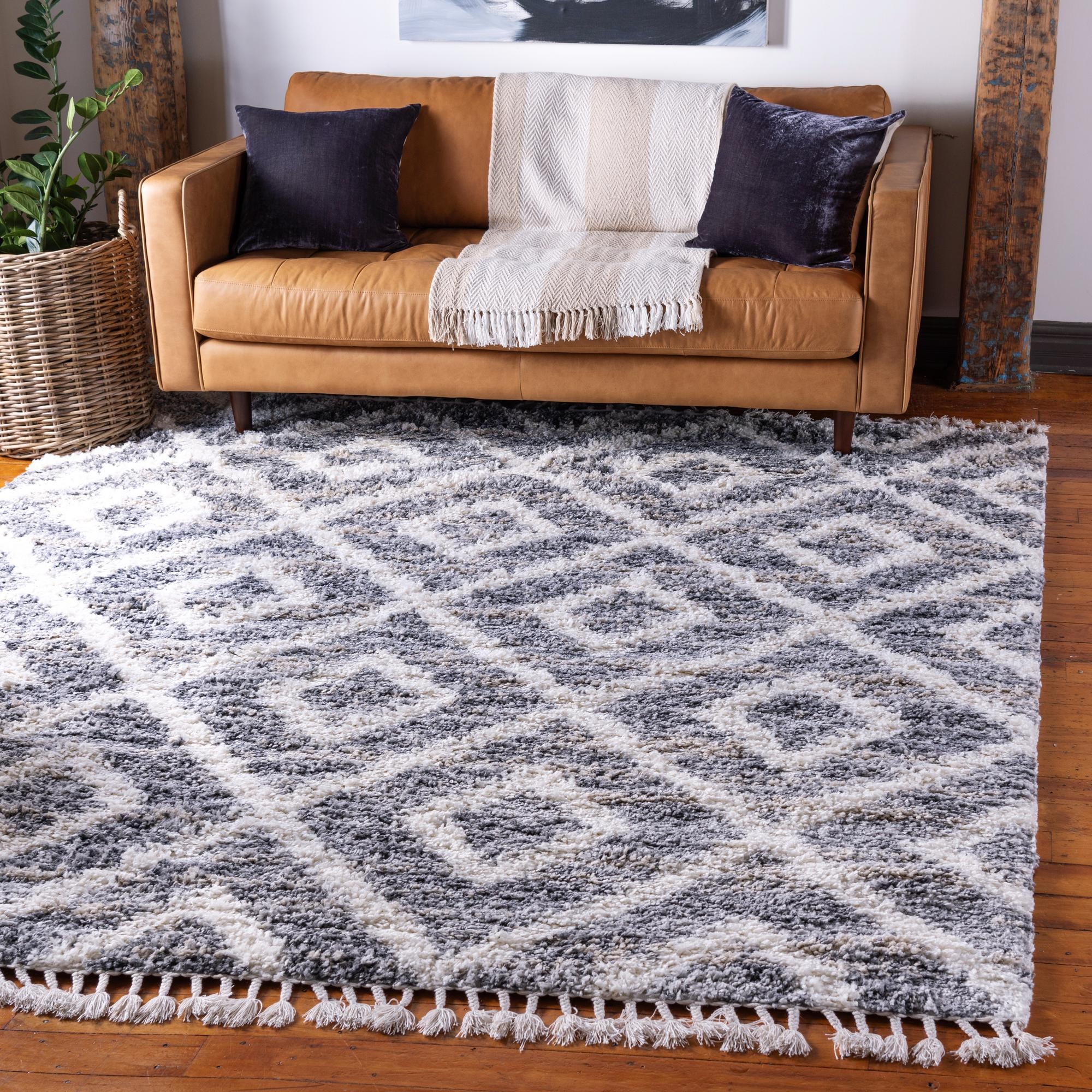  8' x 8' Athena Shag Square Rug