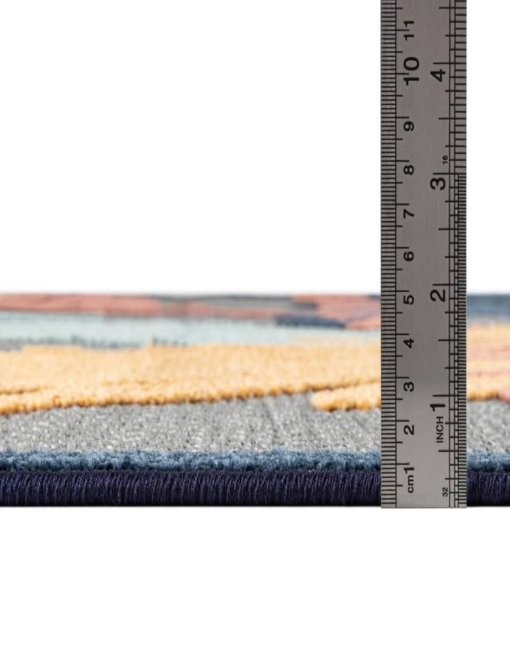 Detail image of  5' 3 x 5' 3  Washable Belize Indoor / Outdoor Square Rug
