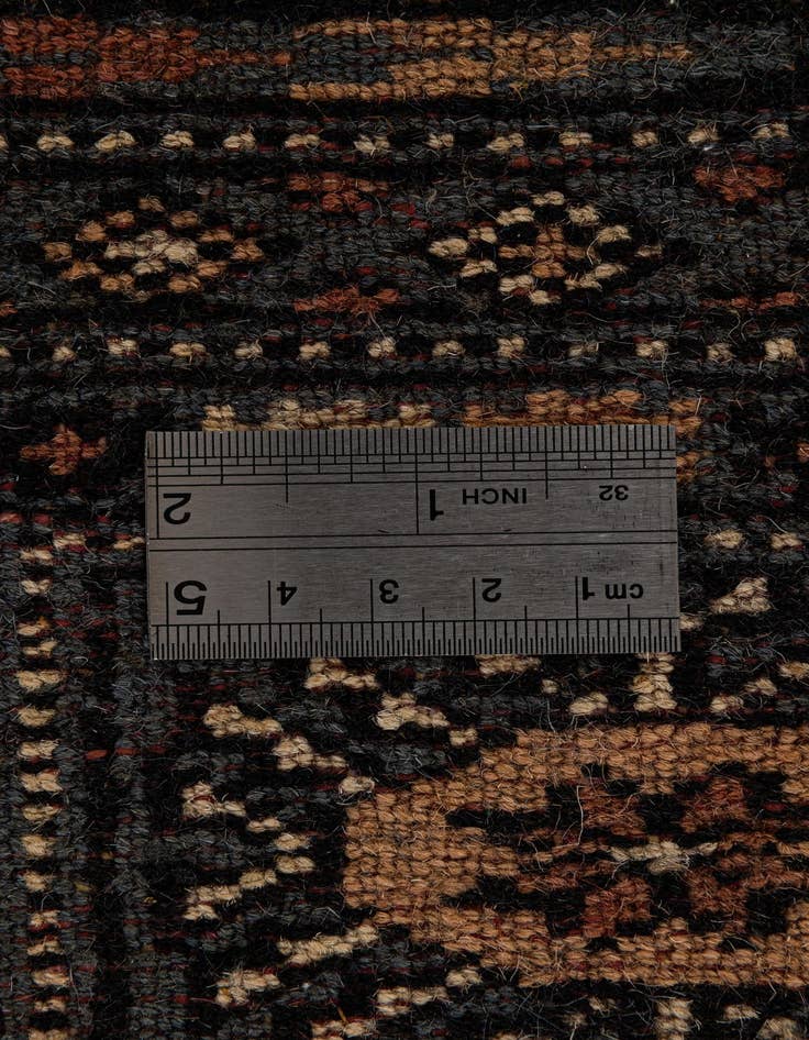 Detail image of  6' 2 x 6' 3  Hand Knotted Bokhara Oriental Wool Square Rug