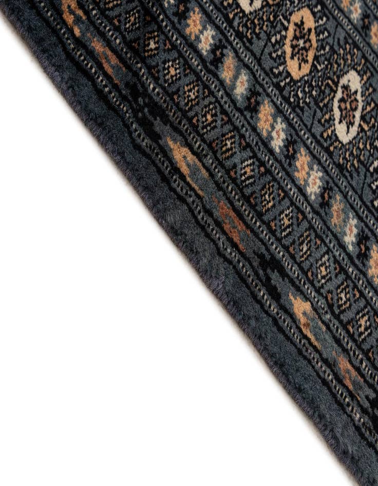 Detail image of  6' 2 x 6' 3  Hand Knotted Bokhara Oriental Wool Square Rug