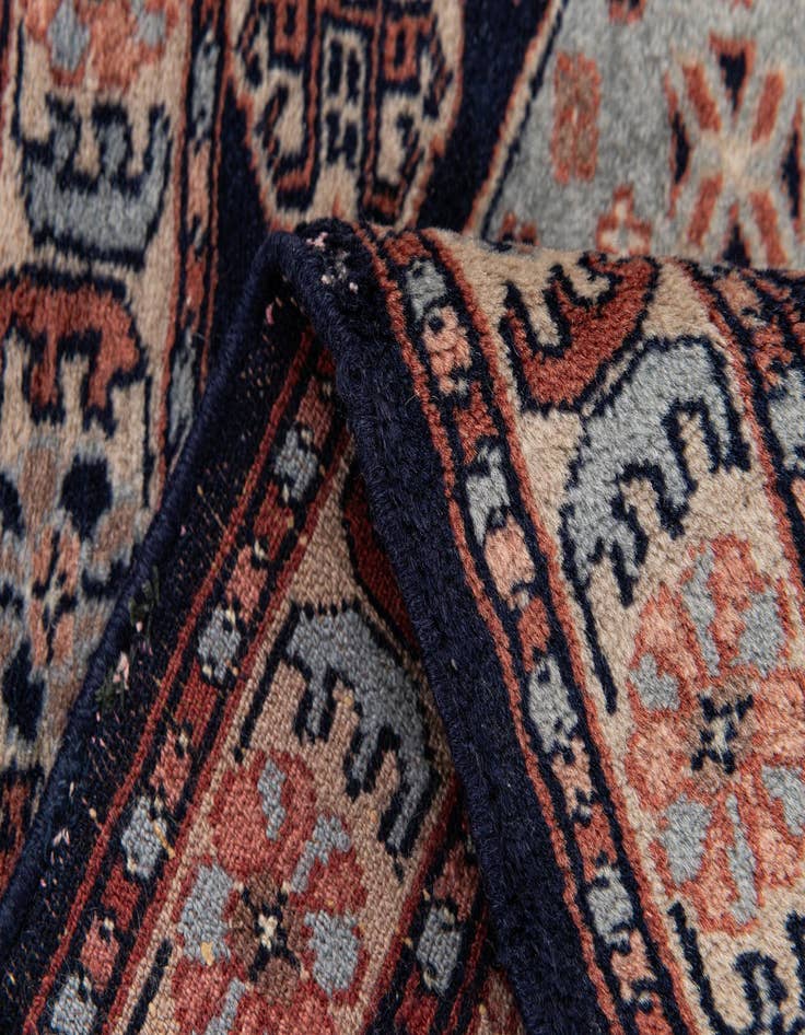 Detail image of  2' x 2' 1  Hand Knotted Bokhara Oriental Wool Square Rug