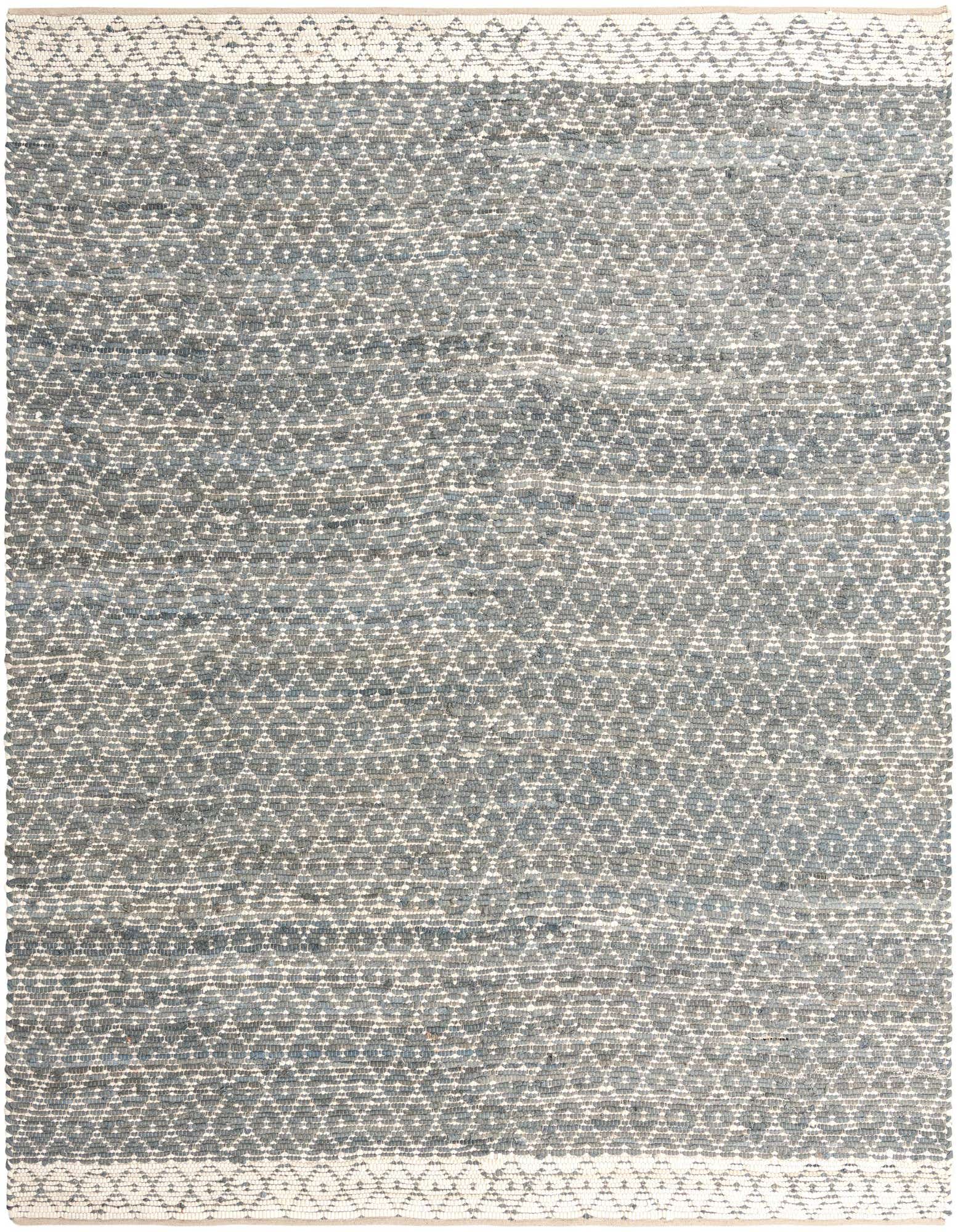 A 10'x10' square gray jute rug with a subtle diamond trellis pattern and white border, suitable for a living room.
