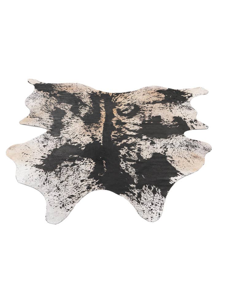 Detail image of  7' x 7' 4 Cowhide & Leather Square Rug