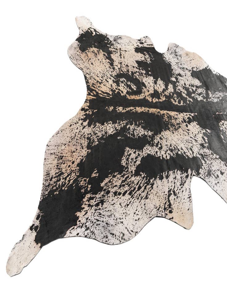 Detail image of  7' x 7' 4 Cowhide & Leather Square Rug