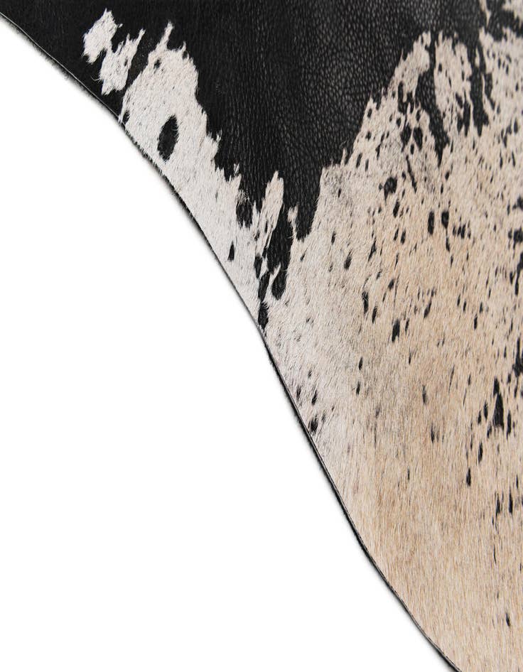 Detail image of  7' x 7' 4 Cowhide & Leather Square Rug