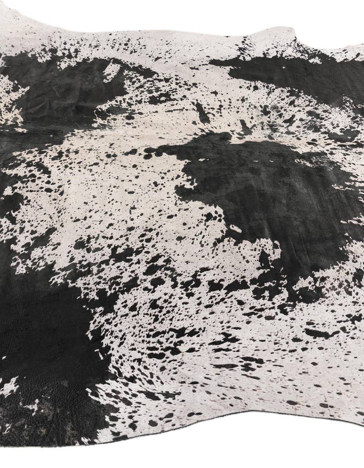 Detail image of  7' 3 x 7' 4 Cowhide Leather Square Rug