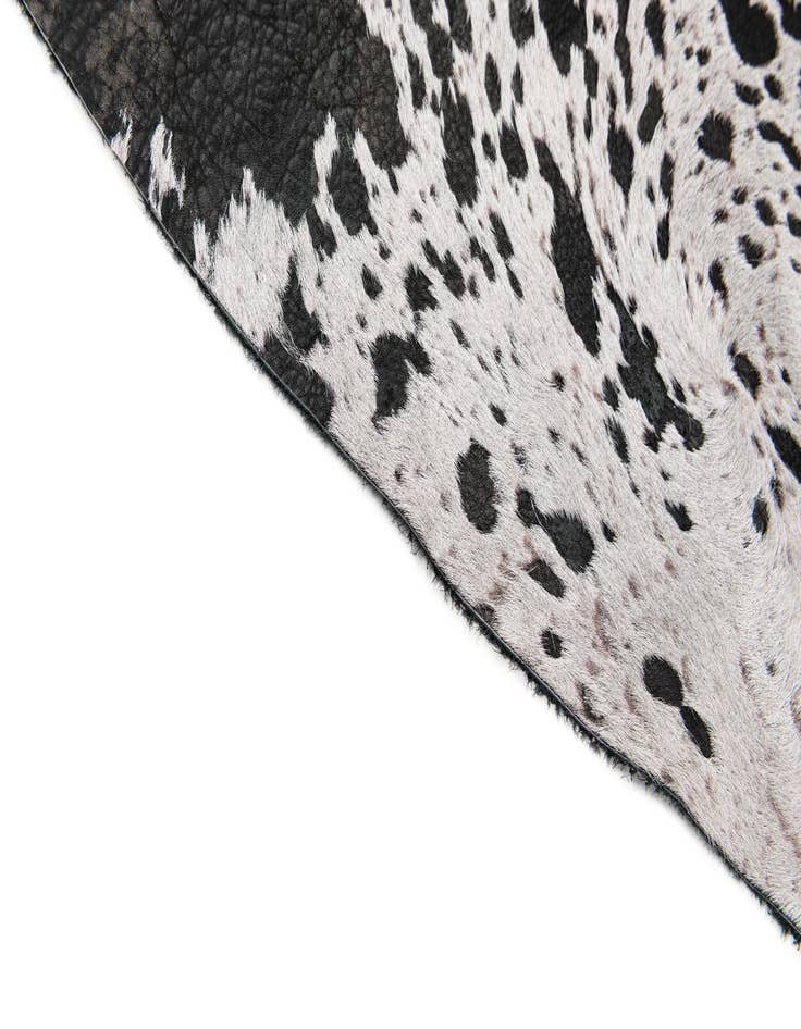 Detail image of  7' 3 x 7' 4 Cowhide Leather Square Rug