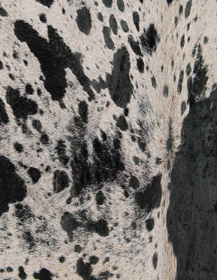 Detail image of  7' 3 x 7' 4 Cowhide Leather Square Rug