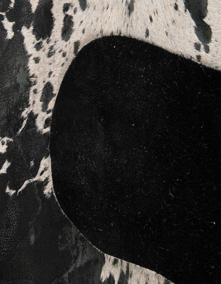 Detail image of  7' 3 x 7' 4 Cowhide Leather Square Rug