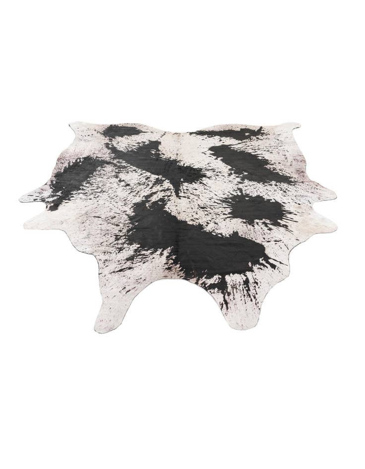 Detail image of  7' 5 x 7' 8 Cowhide Leather Square Rug