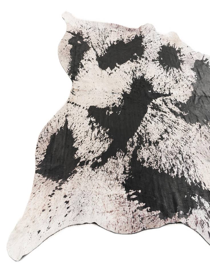 Detail image of  7' 5 x 7' 8 Cowhide Leather Square Rug