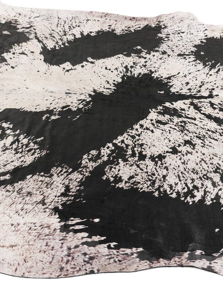 Detail image of  7' 5 x 7' 8 Cowhide Leather Square Rug