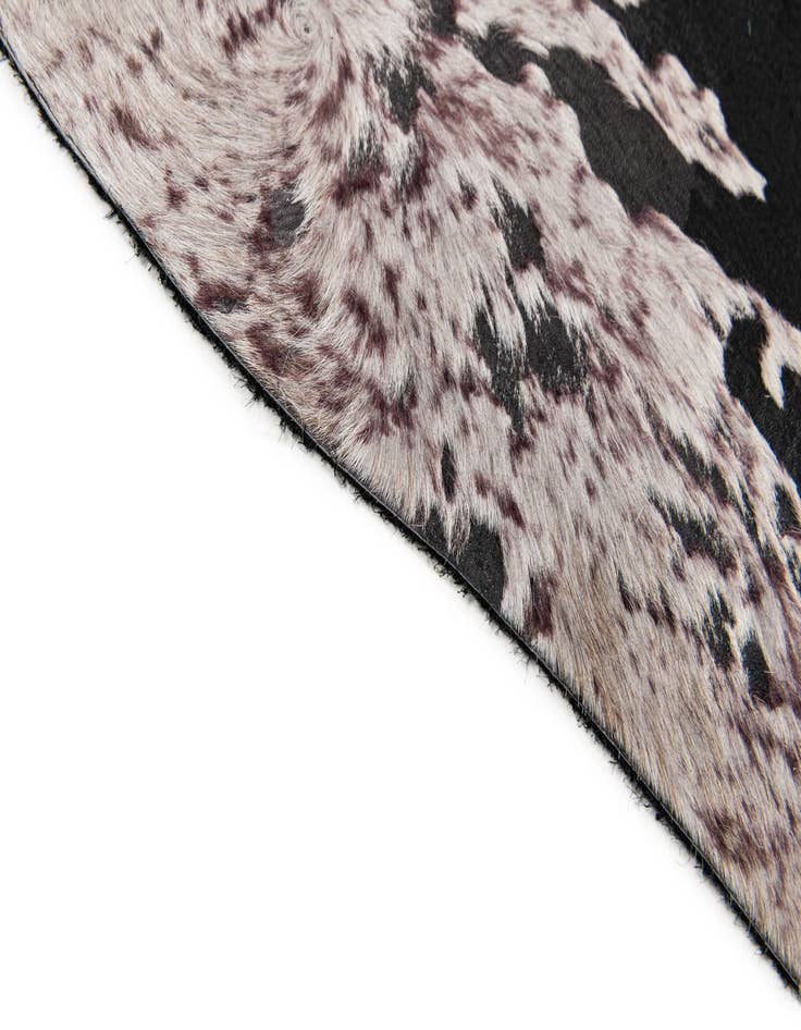 Detail image of  7' 5 x 7' 8 Cowhide Leather Square Rug