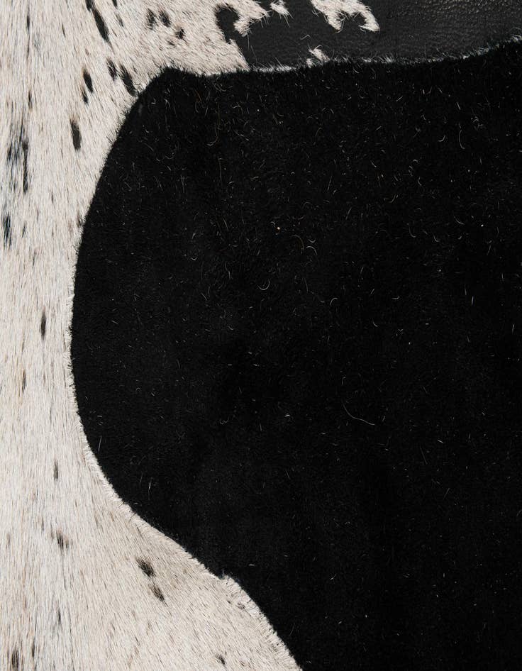 Detail image of  7' 5 x 7' 8 Cowhide Leather Square Rug