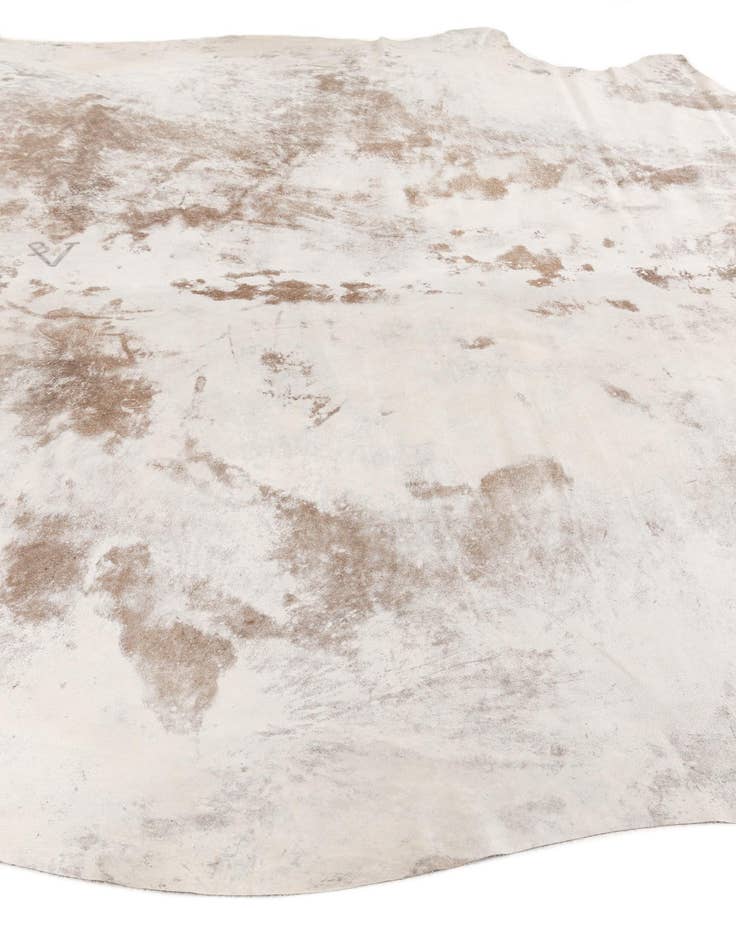 Detail image of  7' 2 x 7' 7 Cowhide Leather Square Rug