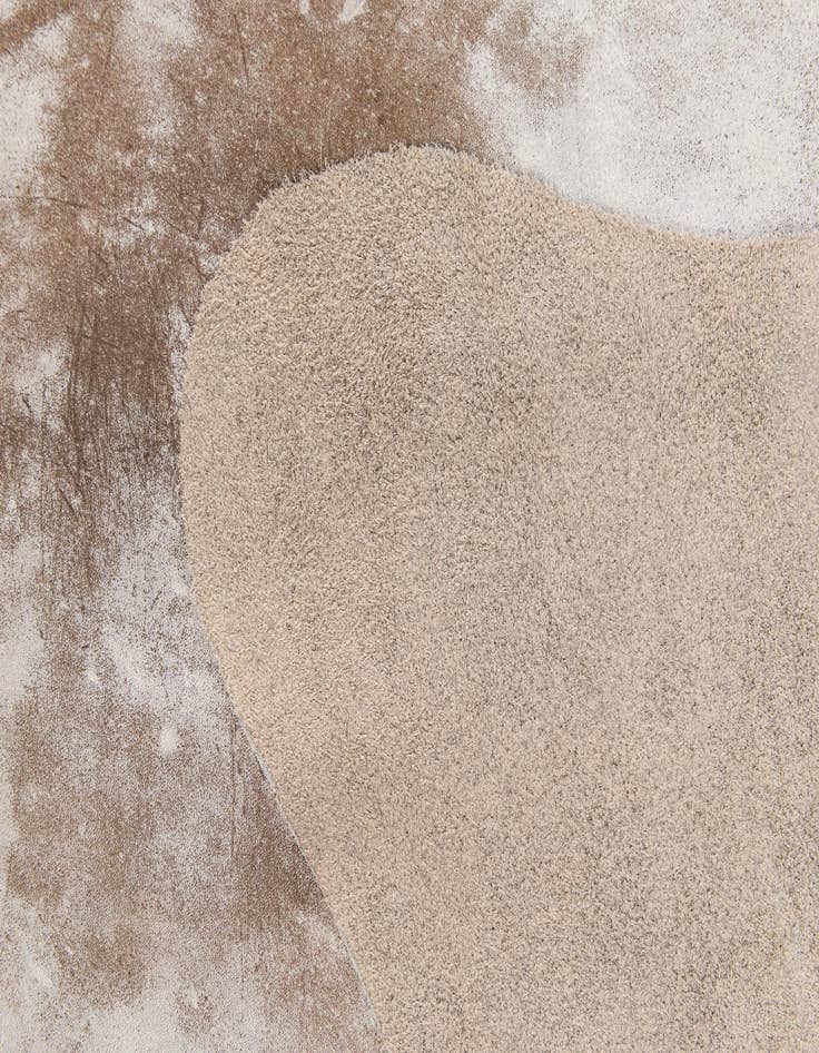 Detail image of  7' 2 x 7' 7 Cowhide Leather Square Rug