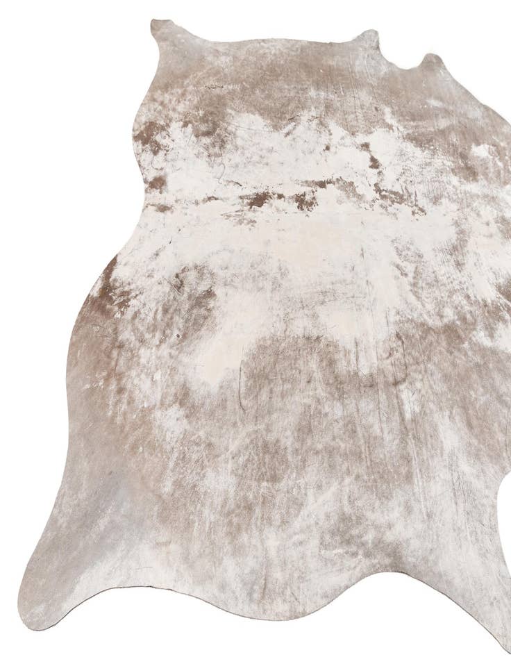 Detail image of  6' 2 x 6' 9 Cowhide Leather Square Rug