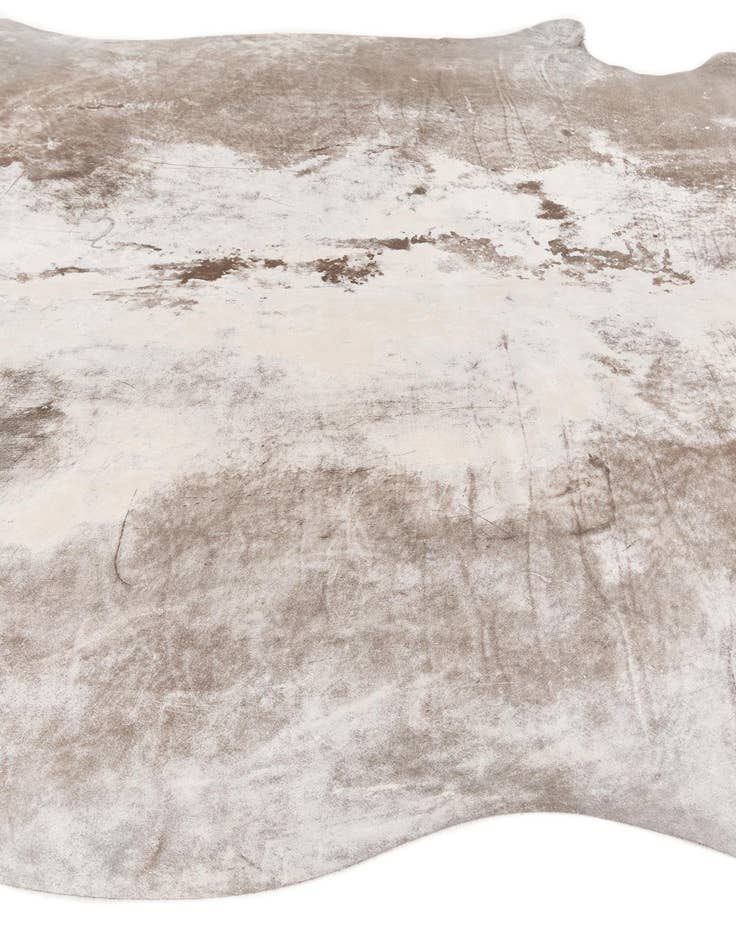 Detail image of  6' 2 x 6' 9 Cowhide Leather Square Rug