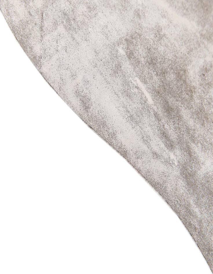 Detail image of  6' 2 x 6' 9 Cowhide Leather Square Rug