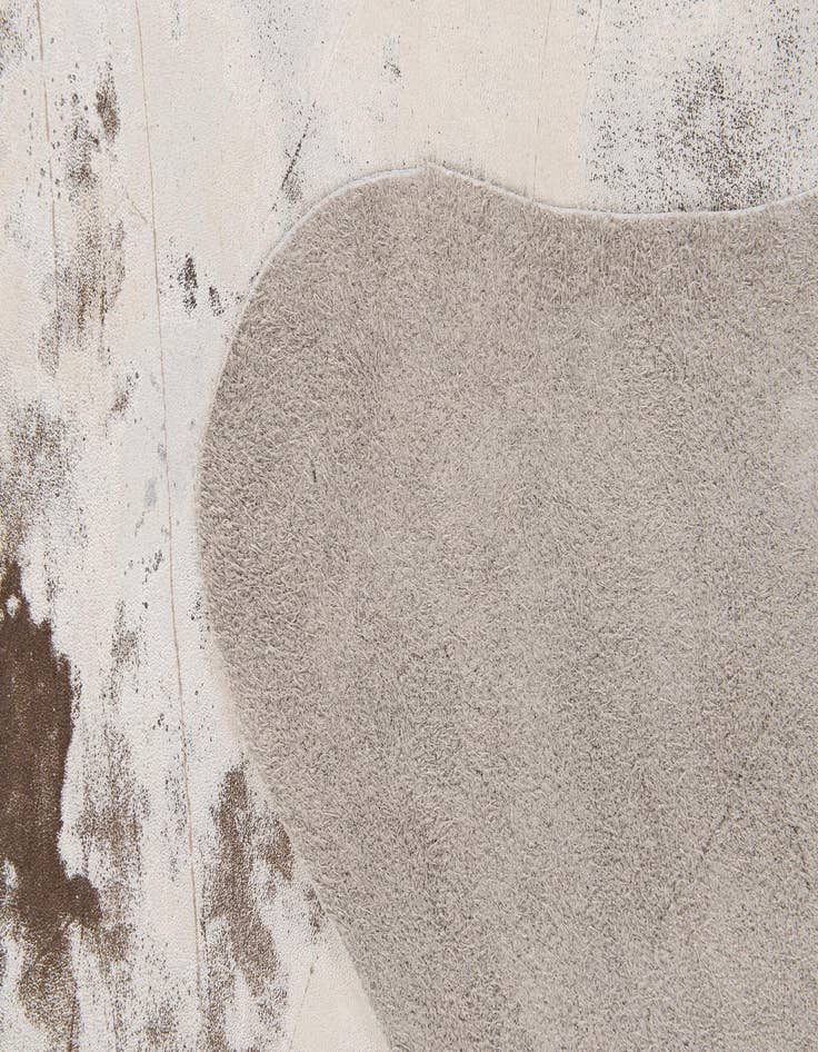 Detail image of  6' 2 x 6' 9 Cowhide Leather Square Rug