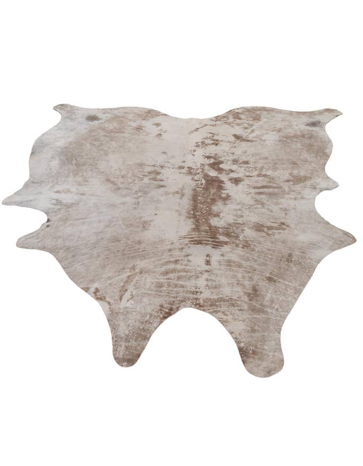 Detail image of  6' 10 x 7' 4 Cowhide Leather Square Rug
