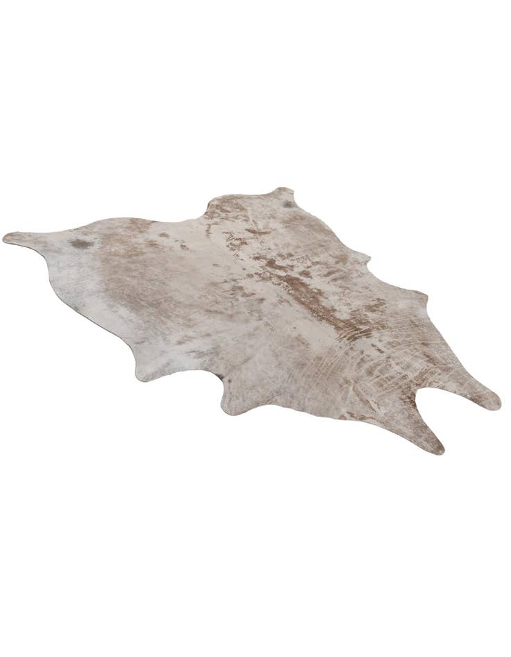 Detail image of  6' 10 x 7' 4 Cowhide Leather Square Rug